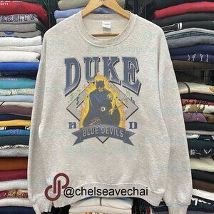 Vintage NCAA Duke Blue Devils Basketball Sweatshirt, Duke University Shirt Tee
